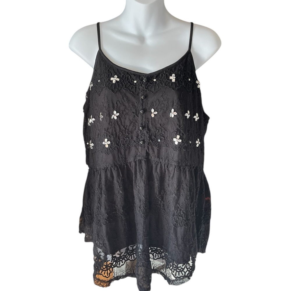 Black tank top